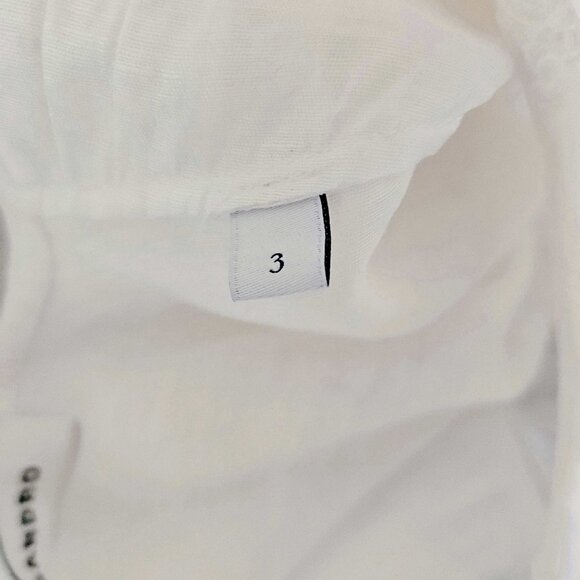 SANDRO WHITE NORMANDIE LACE TRIM SHIRT (3) - Picture 7 of 12